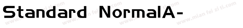 Standard NormalA字体转换